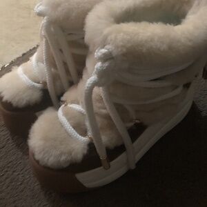 Naked wolfe darling tan cow shoe 38 EU